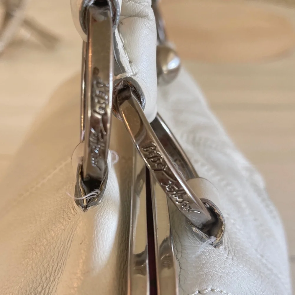 Betsy Johnson Genuine Leather with Studded Buckles Front Pockets Shoulder Bag π₯ - Picture 7 of 17